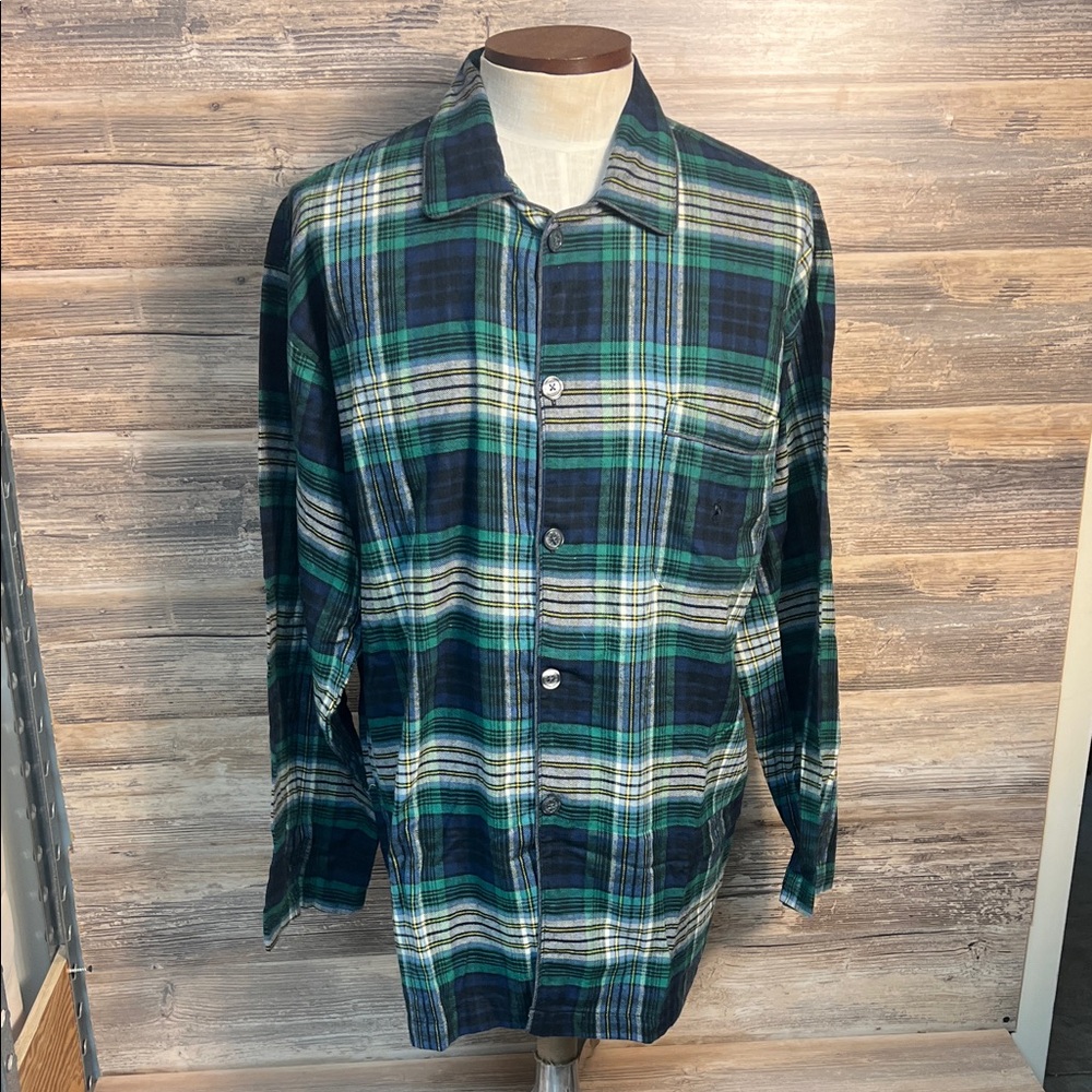 Polo Ralph Lauren Sleepwear Men's Oversized Flannel Sleep Shirt S/M NWT! V1